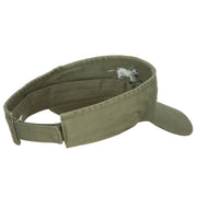 French Bulldog Embroidered Pro Style Cotton Washed Visor