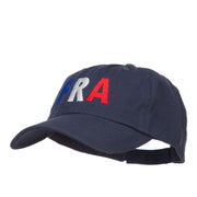 France FRA Flag Embroidered Low Profile Cap