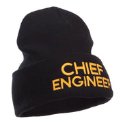 Chief Engineer Embroidered Long Beanie