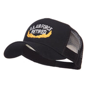 US Air Force Retired Embroidered Mesh Cap