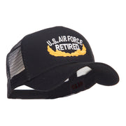 US Air Force Retired Embroidered Mesh Cap