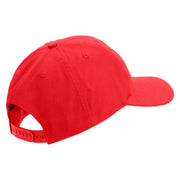 US Marines Veteran Flag Design Embroidered 6 Panel Structured Cotton Twill Cap Made in USA - Red OSFM
