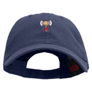 Danish Tomahawk Embroidered Garment Washed Cotton Twill Cap - Navy OSFM