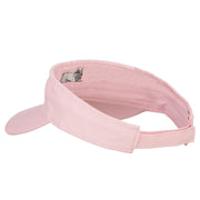 French Bulldog Embroidered Pro Style Cotton Washed Visor