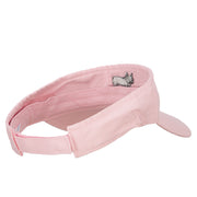 French Bulldog Embroidered Pro Style Cotton Washed Visor