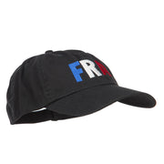 France FRA Flag Embroidered Low Profile Cap