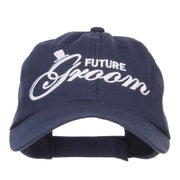 Future Groom Embroidered Washed Ball Cap