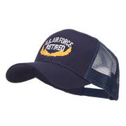 US Air Force Retired Embroidered Mesh Cap