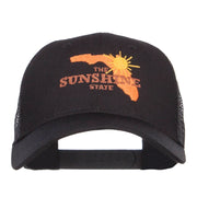 Florida Sunshine State Embroidered Mesh Cap