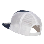 Fishing Rules Embroidered Snapback Mesh Cap