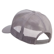 Diving in the Sea Logo Embroidered Twill 5 panel Mesh Back Cap - Grey OSFM