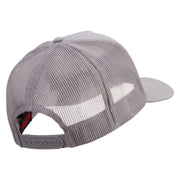 Diving in the Sea Logo Embroidered Twill 5 panel Mesh Back Cap - Grey OSFM