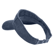 On a Side Quest Embroidered Pigment Dyed Cotton Twill Visor - Navy OSFM