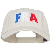 France FRA Flag Embroidered Low Profile Cap