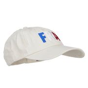 France FRA Flag Embroidered Low Profile Cap