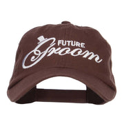 Future Groom Embroidered Washed Ball Cap