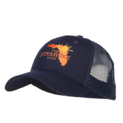 Florida Sunshine State Embroidered Mesh Cap