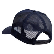 Diving in the Sea Logo Embroidered Twill 5 panel Mesh Back Cap - Navy OSFM