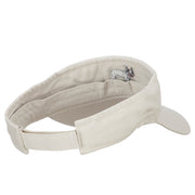 French Bulldog Embroidered Pro Style Cotton Washed Visor