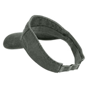 On a Side Quest Embroidered Pigment Dyed Cotton Twill Visor - Olive OSFM