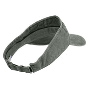 On a Side Quest Embroidered Pigment Dyed Cotton Twill Visor - Olive OSFM