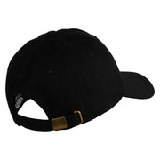Fire Bowser Iron On Patched Unstructured Cotton Twill Washed Cap - Black OSFM