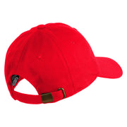 Fire Bowser Iron On Patched Unstructured Cotton Twill Washed Cap - Red OSFM