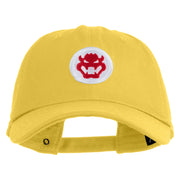 Fire Bowser Iron On Patched Unstructured Cotton Twill Washed Cap - Yellow OSFM