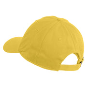 Fire Bowser Iron On Patched Unstructured Cotton Twill Washed Cap - Yellow OSFM