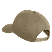 Combat Infantry Veteran Patched Solid Cotton Twill Pro Style Cap - Khaki OSFM
