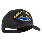 Combat Infantry Veteran Patched Solid Cotton Twill Pro Style Cap - Charcoal OSFM