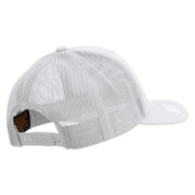 Licensed US Navy Seabee Retired Embroidered Retro Trucker Cap - White OSFM