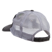 Let's Swim Logo Embroidered Low Profile Special Cotton Mesh Cap - Black OSFM