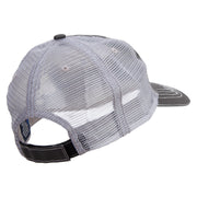 Let's Swim Logo Embroidered Low Profile Special Cotton Mesh Cap - Black OSFM