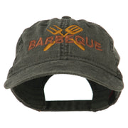 Barbeque Fork Spatula Embroidered Washed Cap