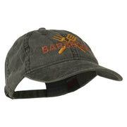 Barbeque Fork Spatula Embroidered Washed Cap