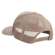 Licensed US Navy Seabee Retired Embroidered Retro Trucker Cap - Khaki OSFM