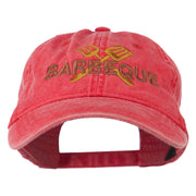 Barbeque Fork Spatula Embroidered Washed Cap