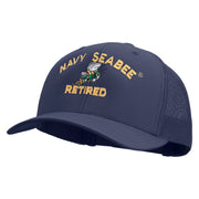 Licensed US Navy Seabee Retired Embroidered Retro Trucker Cap - Navy OSFM