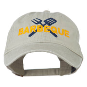 Barbeque Fork Spatula Embroidered Washed Cap