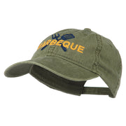 Barbeque Fork Spatula Embroidered Washed Cap