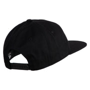 Metropolis 1927 Title Embroidered Unconstructed High Profile Cotton Flat Bill Cap - Black OSFM