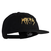 Metropolis 1927 Title Embroidered Unconstructed High Profile Cotton Flat Bill Cap - Black OSFM
