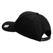 Marines Veteran Embroidered 6 Panel Structured Cotton Twill Cap Made in USA - Black OSFM
