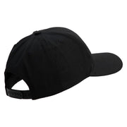Marines Veteran Embroidered 6 Panel Structured Cotton Twill Cap Made in USA - Black OSFM