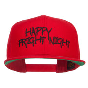 Happy Fright Night Embroidered Snapback Cap