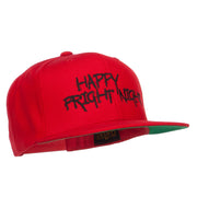 Happy Fright Night Embroidered Snapback Cap