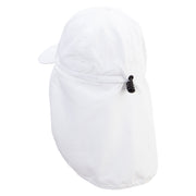 Cod Fish Embroidered Flap Hats - White OSFM