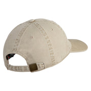 US Air Forces Africa Veteran Embroidered Washed Solid Pigment Dyed Cotton Twill Brass Buckle Cap - Khaki OSFM