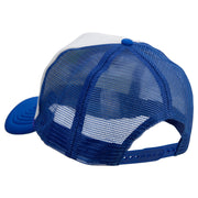 Aqua Divers Logo Embroidered Summer Foam Mesh Trucker Cap - Royal OSFM